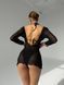 Чёрный пляжный комплект купальник + туника M SW3477 фото 2