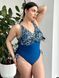 Слитный купальник PLUS SIZE синий с леопардовым принтом XL&ndash;4XL SW3495/1 фото 4