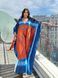 Різнокольорова сукня-туніка PLUS SIZE з атласного шовку XL&ndash;7XL SW651 фото 2