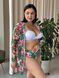 Разноцветный пляжный комплект купальник + туника XL&ndash;3XL SW1252/1-xl фото 1