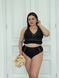Роздільний купальник PLUS SIZE чорний із сітчастими вставками XL&ndash;5XL SW4074-xl фото 3