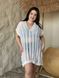 Белая пляжная накидка PLUS SIZE универсального размера 100&ndash;140 см SW4038/1 фото 1