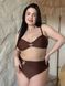 Роздільний купальник PLUS SIZE коричневий 4XL SW4031 фото 1