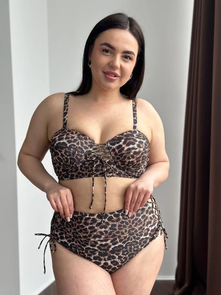 Роздільний купальник PLUS SIZE з леопардовим принтом 3XL&ndash;4XL SW3620-3xl фото
