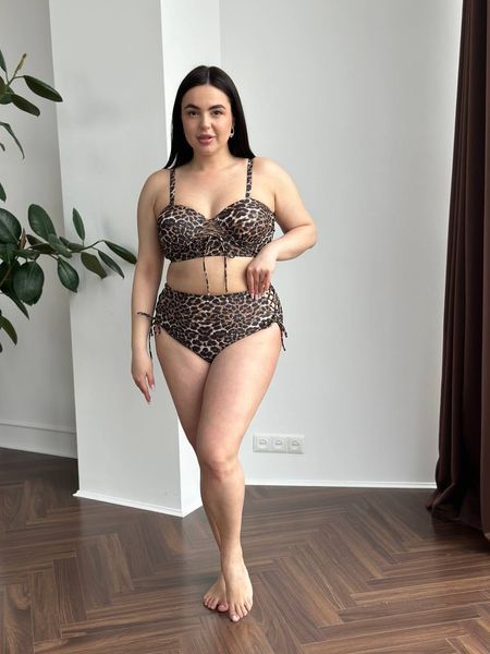 Роздільний купальник PLUS SIZE з леопардовим принтом 3XL&ndash;4XL SW3620-3xl фото